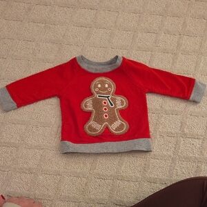 Red Gingerbread Kids Sweatshirt